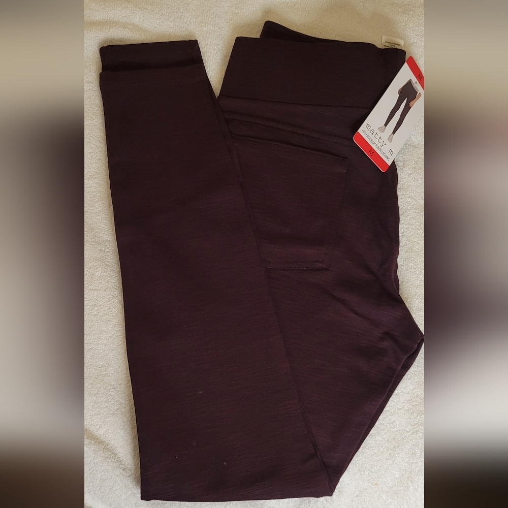 Slag leggings burgundy size M